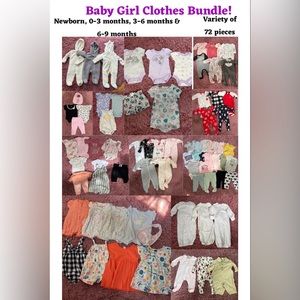 Bundle of Baby Girl Clothes